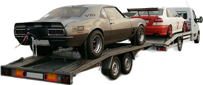 Tow truck with trailer